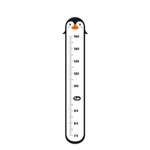 아이방 데코용 팽구리 핑구리 키재기 스티커, 혼합색상