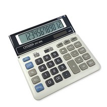 시티즌 탁상용 전자 계산기 SDC-868L, 아이보리, 1개