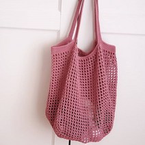 야나 올리오 비치 그물백 뜨개질 DIY패키지, 1세트, 706 로즈티