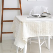 까사베르데 유미 식탁보, 아이보리, 8인(130 x 220cm)