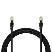 인터넷선 기가 랜케이블 CAT.8 SFTP 40Gbps 5m, 블랙, 1개