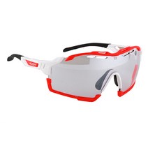 루디프로젝트 컷라인 자전거 스포츠 고글 SP637869-0002, 글로스 화이트 레드 플루오 범퍼(프레임), 임팩트X 포토크로믹 2 레이저 블랙(렌즈)