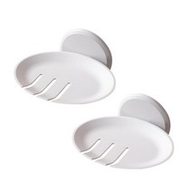 윈프라이스 파스텔 비누 받침대, 화이트, 2개