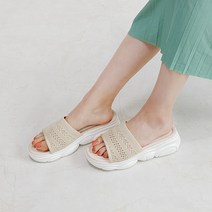 아리앤 여성용 꿀밤 레이스 통굽 슬리퍼 5cm