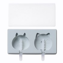 YOU&ME 고양이 아이스크림 실리콘 몰드 BG005, 블루, 1개
