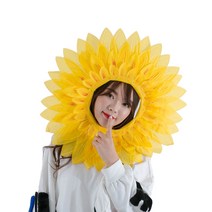 파티쇼 해바라기 얼굴 가면 대 58cm, 혼합색상