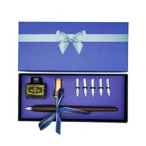 Tramol 클래식 만년필 + 홀더 + 잉크 + 펜촉 5p 세트, 5종, 브라운(SP068019)