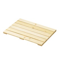 조은세상 소나무 원목 일자 발판 소 630 x 430 x 30 mm, 내추럴, 1개