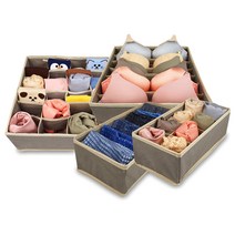 리빙선데이 양말 속옷 수납 서랍 정리함 4종 세트, 1세트