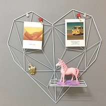 JHcompany 하트 레이아웃 벽걸이 프레임, 화이트