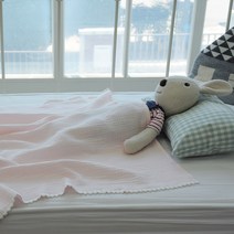 하임앤하임 소프트코튼 3중거즈 블랭킷 90 x 70 cm, 라이트핑크