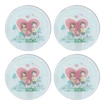 선풍기 안전커버망 4p, 하트, 4개