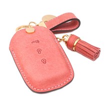 모런 레이 엑센트 벨로스터 싼타페CM 외 3버튼 가죽 키케이스 골드 풀세트 HK123, 로즈핑크