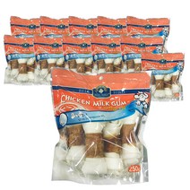 벨버드 강아지 치킨 밀크껌 250g, 12개