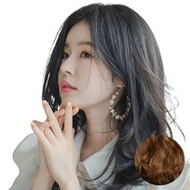 가발나라 여자 형상기억인모 똑딱이 셀프붙임머리 에이프릴 엘리자벳펌 5피스, 블론드브라운, 1개