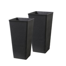 러버플랜터05 FRP화분 2p, BLACK WASH