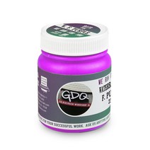 지디큐팩토리 실크스크린 날염용 수성 러버 잉크 250g, 형광보라색