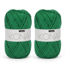 브랜드얀 코나 뜨개실 2p, 340 그린, 1개
