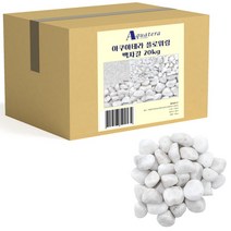 아쿠아테라 수족관 바닥재 백자갈 20mm 20Kg, 혼합색상, 1개