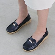 슈벨 여성용 발편한 스티치 통굽 키높이 로퍼 마리아