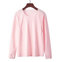 올나인 기본무지 산후용 라운드넥 사이드라인 긴팔