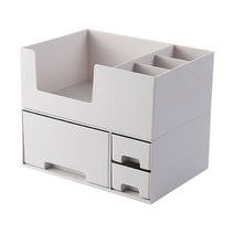 GUNU 심플디자인 서랍식 화장품 정리함 그레이, 1개