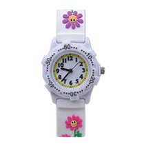 키즈스퀘어 아동용 3D 프린팅 젤리 시계 Flowers AB2906
