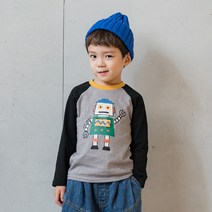 라라아망 남아용 헤이로봇 라글란 티셔츠