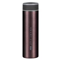 에이비티 온도표시 보온보냉 텀블러, 다크퍼플, 500ml