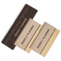 투영 위클리 플래너 크라프트 데스크 롱 + 스탠딩 2p 세트, 스탠딩(크라프트), 롱(랜덤발송)