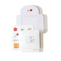 러브베니 속마음 카드 5종 세트 B 소곤소곤, 혼합색상, 1세트