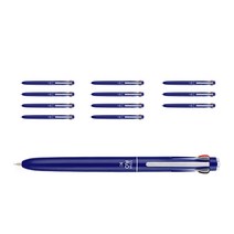 모리스 스타플로 3C볼펜 단품, 로얄블루, 12개