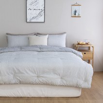 루나슬립 감성 스트라이프 순면 광목 차렵이불