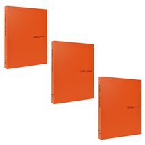 에코청운 A4 에코 미니 바인더 3공, 주황, 3개