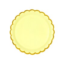 골드라인 파티접시 옐로우 18cm, 30개입, 1개
