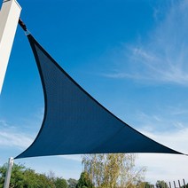 워터판타지월드 썬세이드 삼각 그늘막 천막 5m x 5m x 5m, 다크블루, 1개
