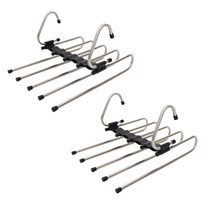 하늬통상 5단 바지걸이, 블랙, 2개입