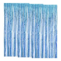 마켓감성 펄 반짝반짝 파티커텐 3p, 스카이