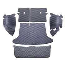 차팡 풀커버 일반 원단 차량용 트렁크매트 블랙 앤 블랙 + 벨크로 까끌이 15p + 보들이 15p, 니로 프레스티지 5인승 2020년형(스피커 무)