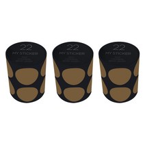 폼텍 마이 스티커 도트 25mm 1롤, 22 OATMEAL, 3개