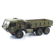 2.4GHz 1/12 6WD 밀리터리 비례제어 군용 육공트럭 RC MXT840150KH, 카키