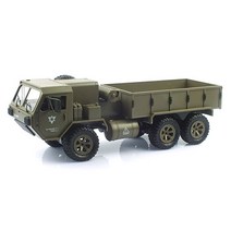 2.4GHz 1/12 6WD 밀리터리 비례제어 군용 육공트럭 RC MXT840150KH, 카키