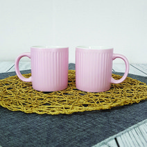 벨루즈까사 솜사탕 파스텔 머그컵, 베이비핑크, 2개