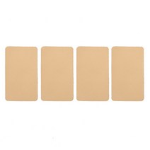 쏘컴퍼니 보수스티커 천연가죽 민무늬 4p, 아이보리 (CM5410)