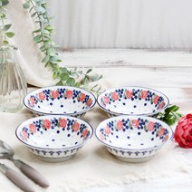 폴라브 후르츠 그릇, 로즈, 4개