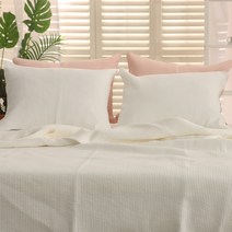 마이코튼 목화솜 순면 누빔 피그먼트 베개 커버