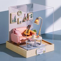 꼬미딜 DIY 미니어처하우스 소형 08 꼬미딜 거실 + 제작도구, 혼합색상