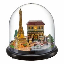 꼬미딜 DIY 미니어처하우스 돔형 03 로맨틱 파리 + 제작도구, 혼합색상