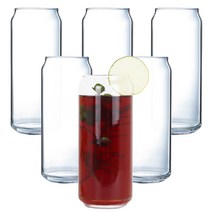 나르샤리빙 캔모양 유리컵 470ml, 6개