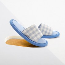 오즈키즈 아동용 체크 잠잠 층간 소음 슬리퍼